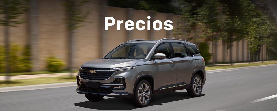 SUV Chevrolet Captiva 2025, tu camioneta familiar con faros de halógeno, barras de techo y rines en aluminio de 18 pulgadas